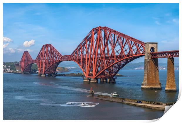 The Forth Bridge In Scotland Print by Artur Bogacki