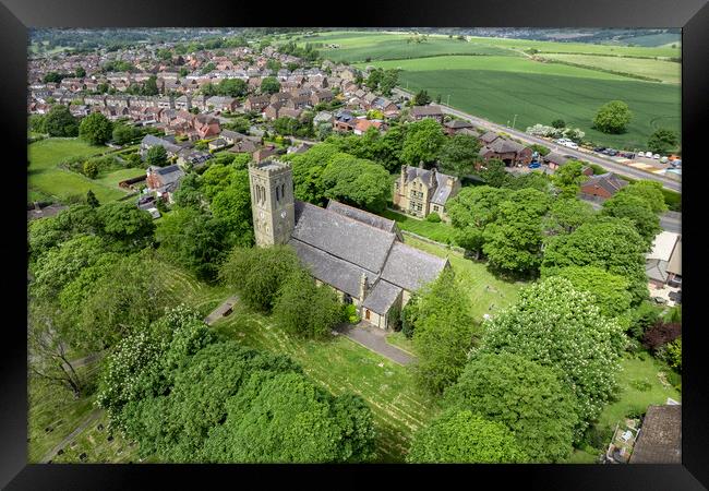 The Parish Church of St John Framed Print by Apollo Aerial Photography