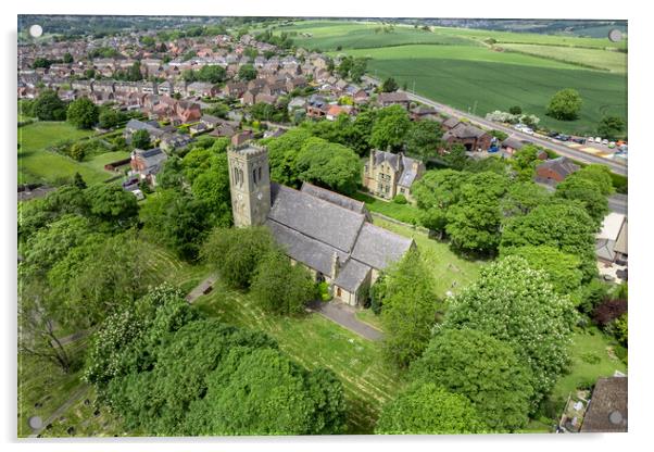 The Parish Church of St John Acrylic by Apollo Aerial Photography