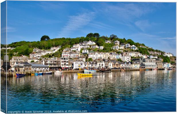 Reflections Looe Canvas Print by Rosie Spooner