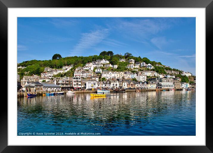 Reflections Looe Framed Mounted Print by Rosie Spooner