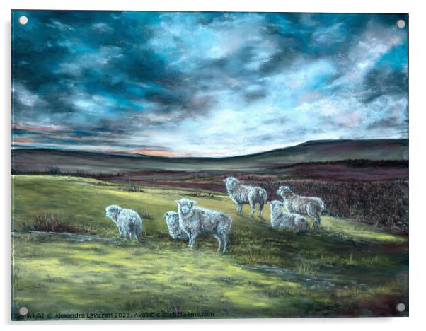 Idyllic Dartmoor Acrylic by Alexandra Lavizzari