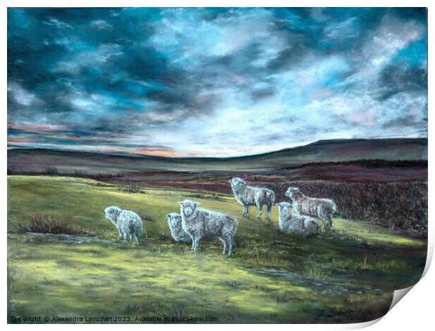 Idyllic Dartmoor Print by Alexandra Lavizzari