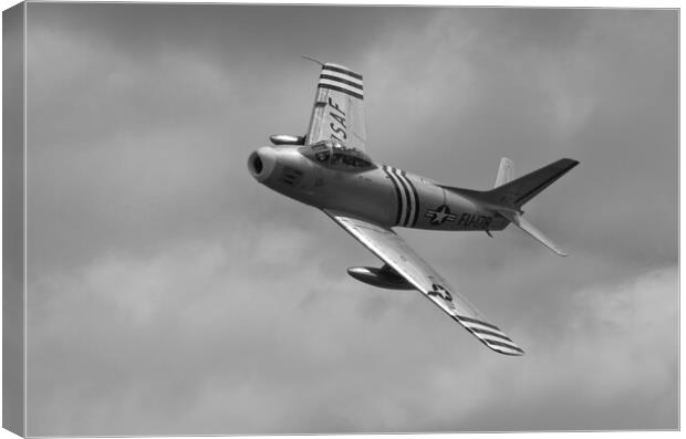 F-86 Sabre Canvas Print by Kevin Howchin