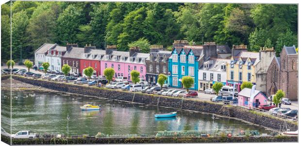 Tobermory Harbour, Mull Canvas Print by Keith Douglas