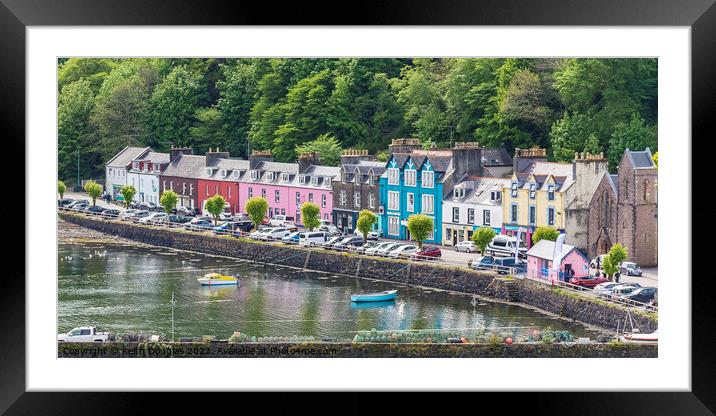 Tobermory Harbour, Mull Framed Mounted Print by Keith Douglas