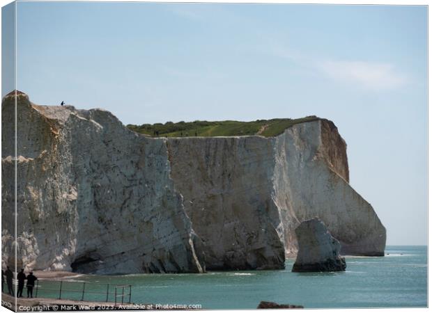 The Seaford Head Challenge. Canvas Print by Mark Ward