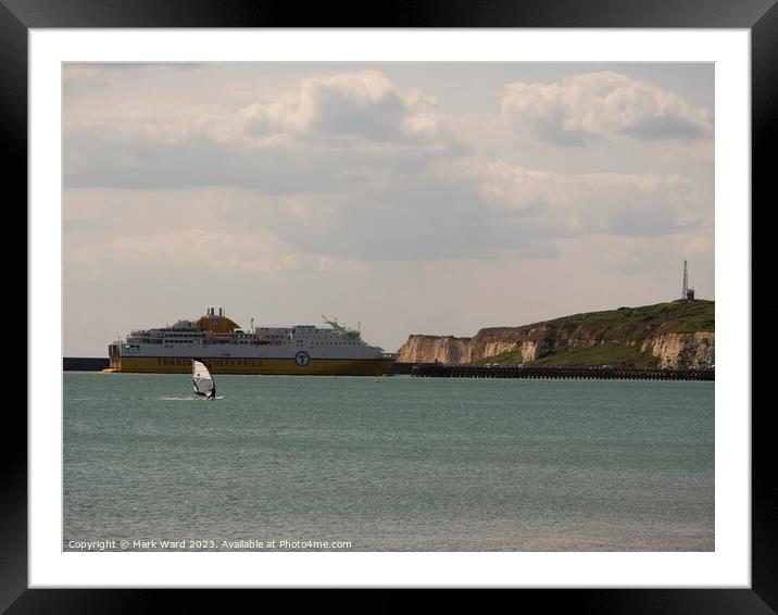 The Ferry at Newhaven. Framed Mounted Print by Mark Ward