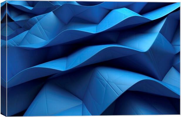 Abstract background of blue tones, modern gradient designs. Ai g Canvas Print by Joaquin Corbalan
