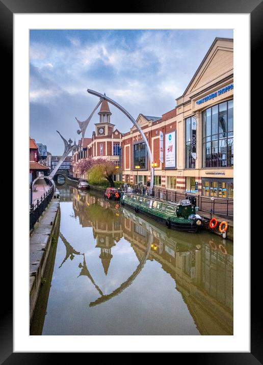 Capturing the Charm of Lincoln's Waterways Framed Mounted Print by Steve Smith