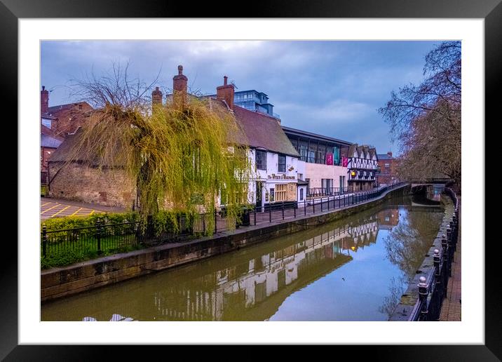 Discovering Lincoln's Serene Waterways Framed Mounted Print by Steve Smith