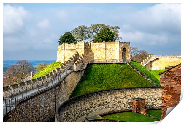 Capturing History at Lincoln Castle Print by Steve Smith