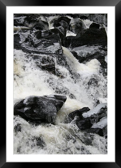 icy water Framed Mounted Print by allan somerville
