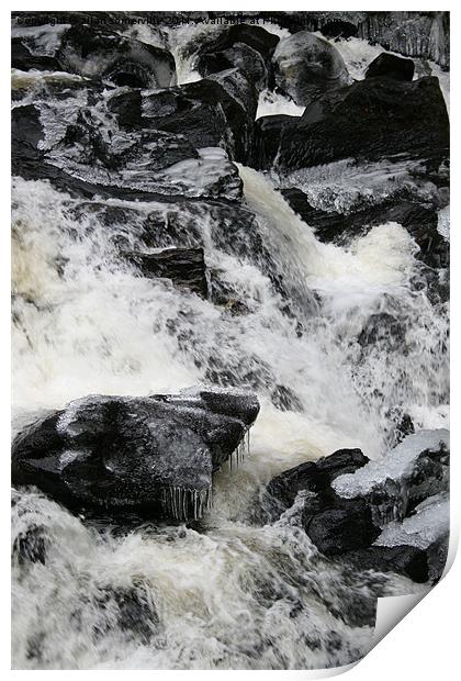 icy water Print by allan somerville