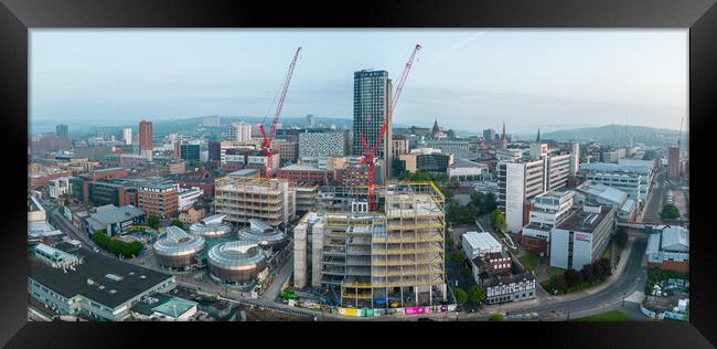 Sheffield Cityscape  Framed Print by Apollo Aerial Photography