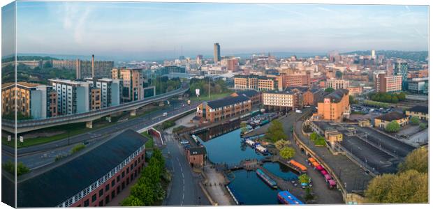 Victoria Quays Sheffield View Canvas Print by Apollo Aerial Photography