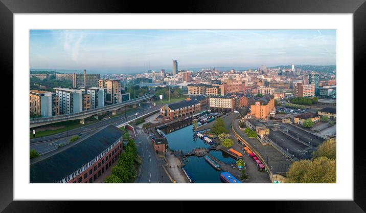 Victoria Quays Sheffield View Framed Mounted Print by Apollo Aerial Photography
