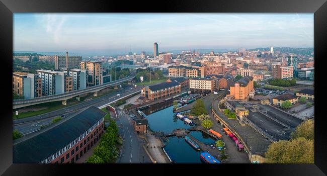 Victoria Quays Sheffield View Framed Print by Apollo Aerial Photography