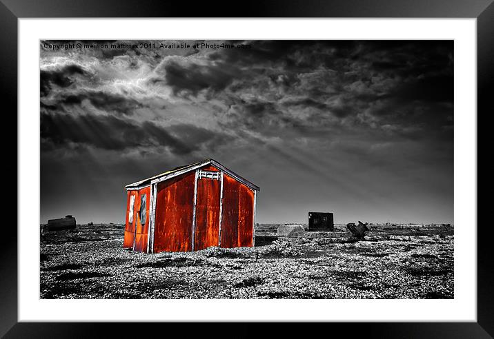 rusting away Framed Mounted Print by meirion matthias