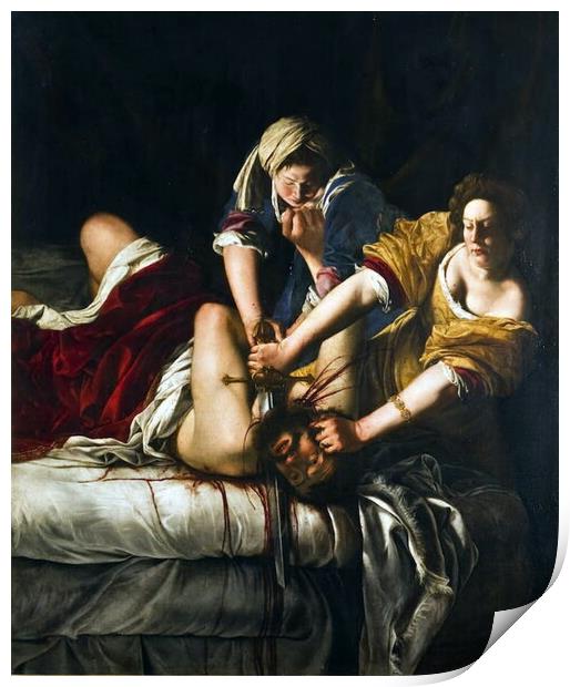 Judith Beheading Holofernes. By Artemisia Gentiles Print by Luigi Petro