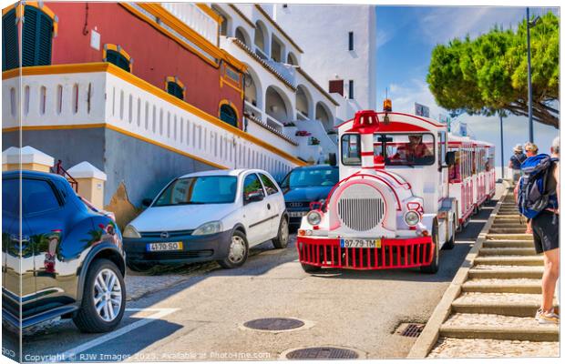 Carvoeiro Tourist Train Canvas Print by RJW Images