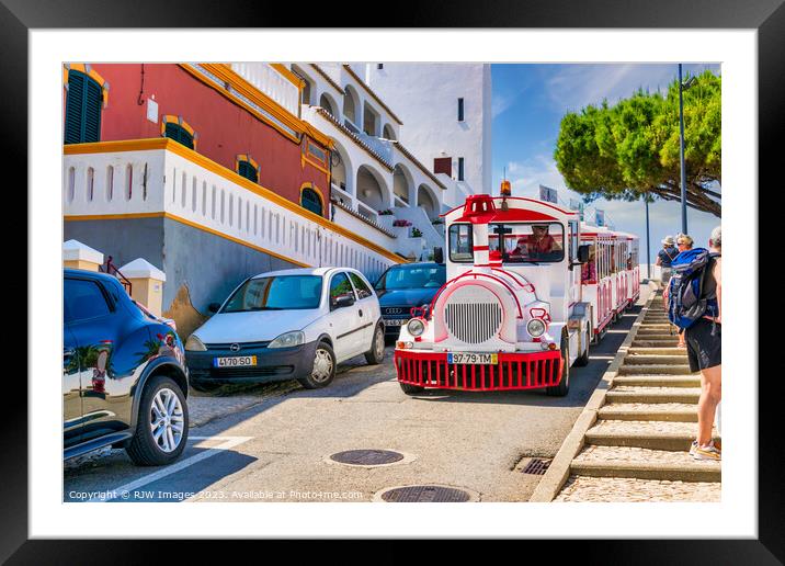 Carvoeiro Tourist Train Framed Mounted Print by RJW Images