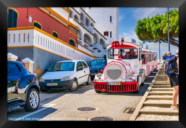 Carvoeiro Tourist Train Framed Print by RJW Images