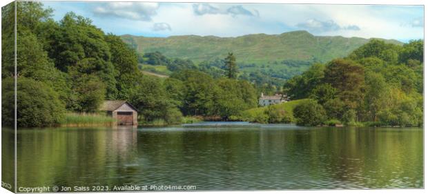 Rydal Water Canvas Print by Jon Saiss