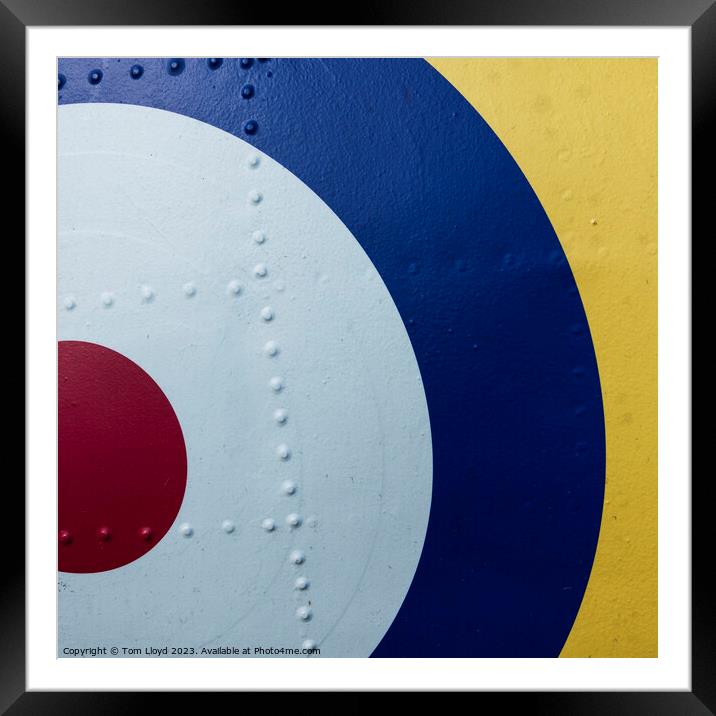 Roundel Framed Mounted Print by Tom Lloyd