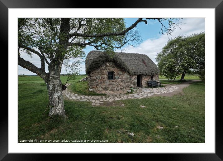 Leanach Cottage: A Historic Haven Framed Mounted Print by Tom McPherson