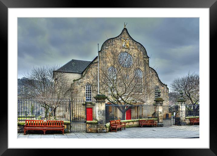 The Canongate Kirk Framed Mounted Print by Tom Gomez