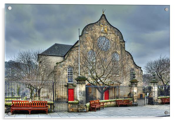 The Canongate Kirk Acrylic by Tom Gomez
