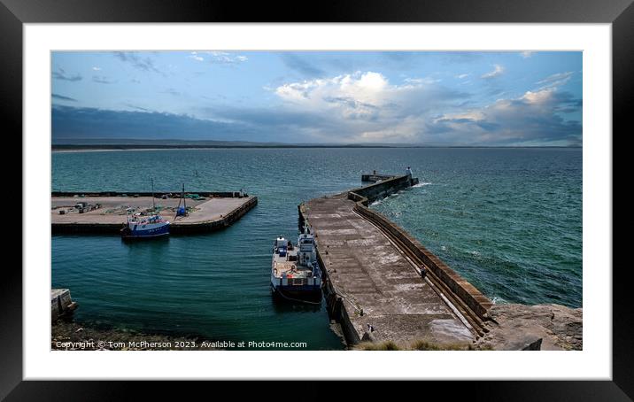 Burghead Harbour Framed Mounted Print by Tom McPherson