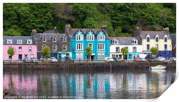 Vibrant Tobermory Harbour Print by Hazel Wright