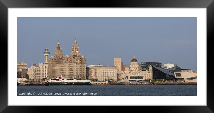 Swordfish flying along the River Mersey Framed Mounted Print by Paul Madden