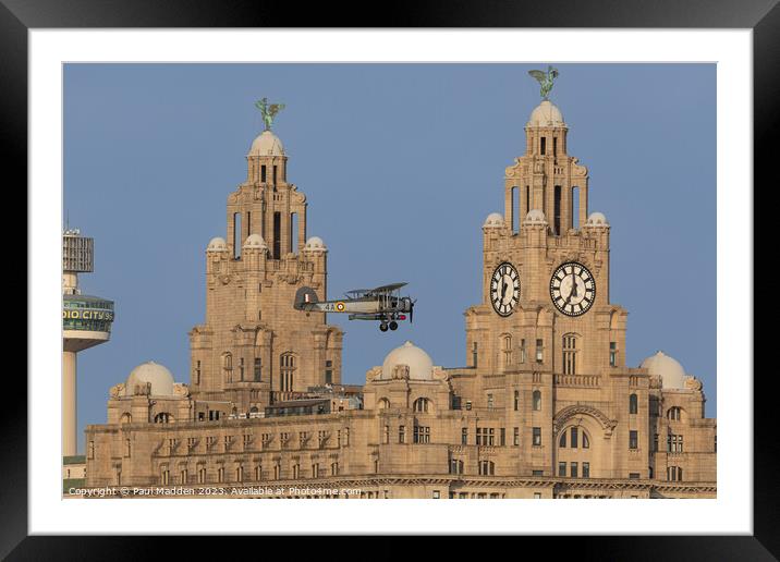 Swordfish past the Liver Building Framed Mounted Print by Paul Madden