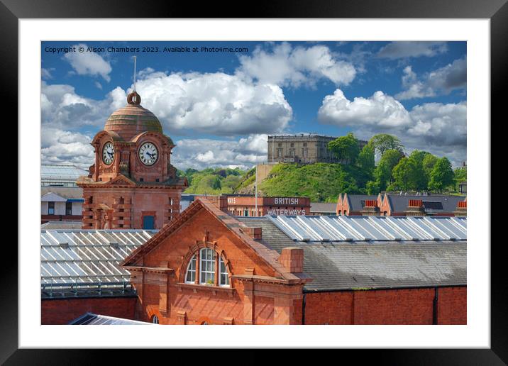 Nottingham Castle View Framed Mounted Print by Alison Chambers