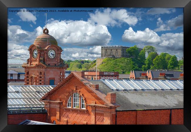 Nottingham Castle View Framed Print by Alison Chambers