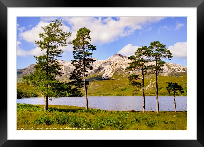 Loch Clair and Beinn Eighe Framed Mounted Print by Darrell Evans