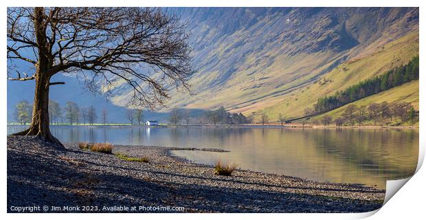 Buttermere Reflections, Lake District Print by Jim Monk
