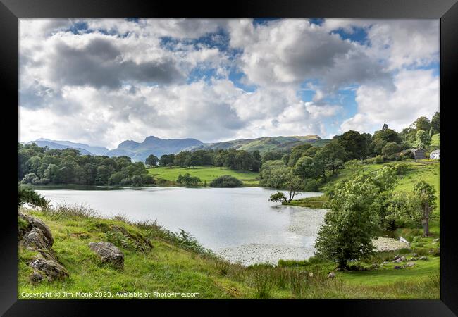 Loughrigg Tarn, Lake District Framed Print by Jim Monk