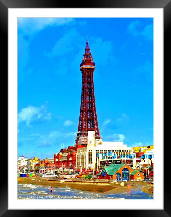 Iconic Blackpool: Dance by the Sea Framed Mounted Print by john hill