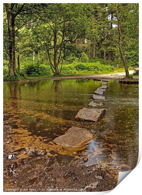 Stepping Stones Print by Jon Saiss