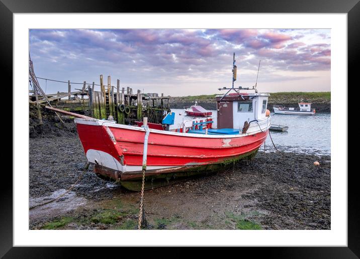 Serene Beauty of South Gare's Paddy's Hole Framed Mounted Print by Steve Smith