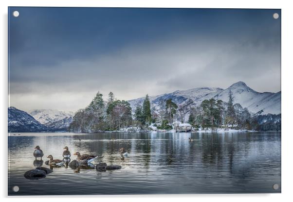 Keswick The Lake District Acrylic by chris smith