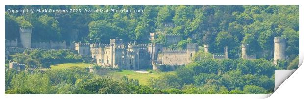 Gwrych Castle from the A55 Print by Mark Chesters