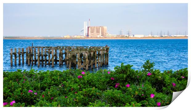South Gare: Hartlepool Nuclear Power Station Print by Tim Hill
