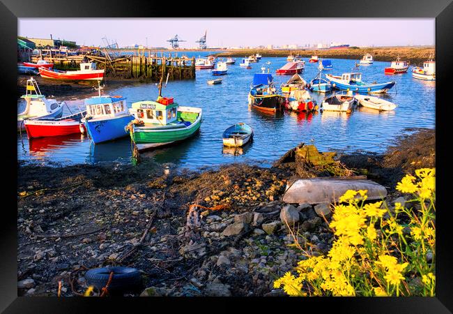 Paddy's Hole at South Gare Framed Print by Tim Hill