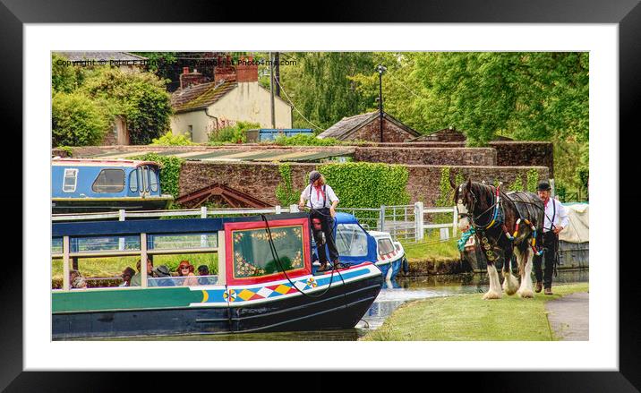 Horse And Barge About To Be United Framed Mounted Print by Peter F Hunt
