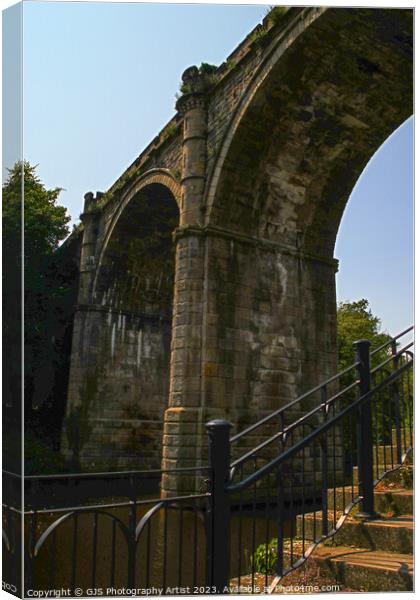 Rumblings Over The Arches Canvas Print by GJS Photography Artist
